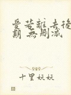 爱若离去后会无期 无删减