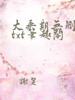 大乘期无删减版txt笔趣阁