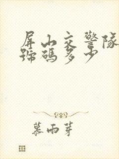 屏山交警队电话号码多少