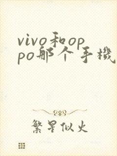 vivo和oppo那个手机好用