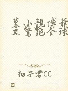 暮小靓傅爷夫人又惊艳全球了