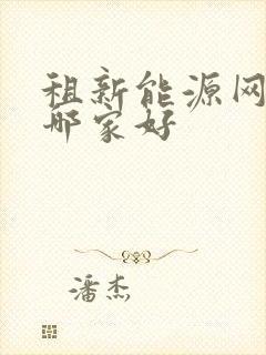 租新能源网约车哪家好