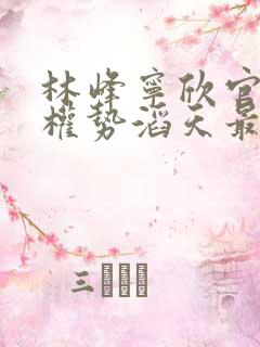 林峰宁欣官道之权势滔天最新更新章节