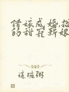 错嫁成婚,总裁的甜宠新娘