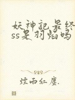 妖神记最终boss是羽焰吗