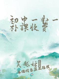 初中一对一英语补课收费