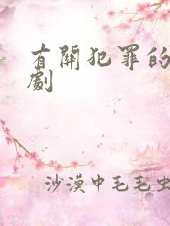 有关犯罪的电视剧