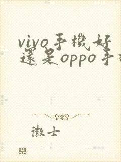 vivo手机好还是oppo手机好?
