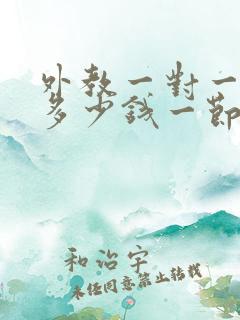 外教一对一网课多少钱一节课