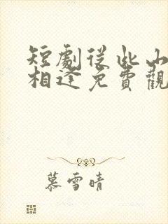 短剧从此山水不相逢免费观看全集