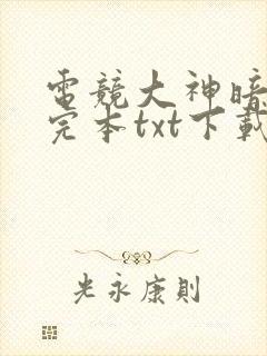 电竞大神暗恋我完本txt下载