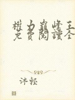 权力巅峰王洪涛免费阅读全文