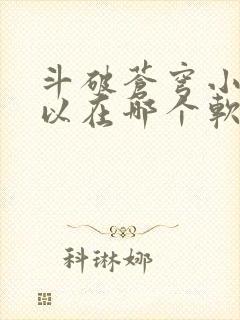 斗破苍穹小说可以在哪个软件看