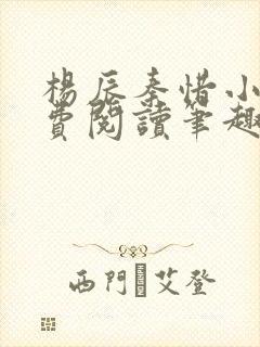 杨辰秦惜小说免费阅读笔趣阁