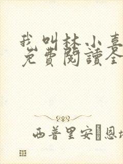 我叫林小喜全文免费阅读全文