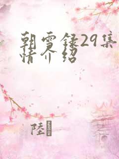 朝雪录29集剧情介绍