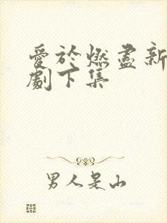 爱于燃尽新生短剧下集