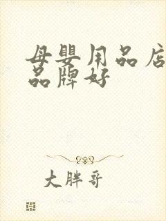 母婴用品店什么品牌好