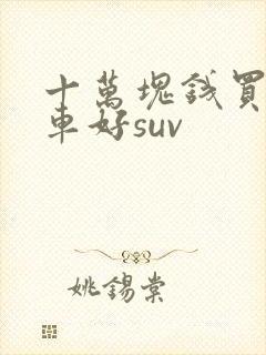 十万块钱买什么车好suv