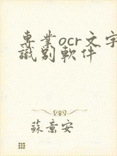 专业ocr文字识别软件