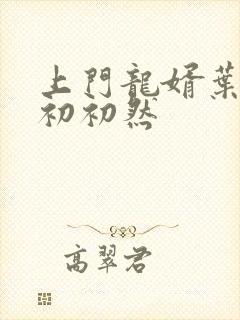 上门龙婿叶辰萧初初然