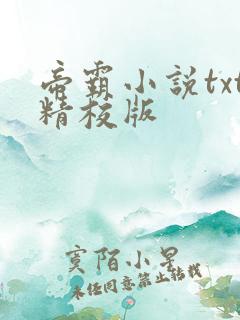 帝霸小说txt精校版