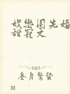 娱乐圈先婚后爱甜宠文