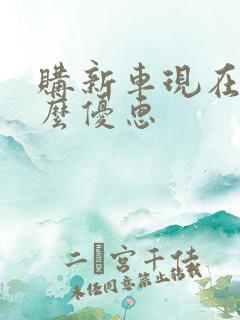 购新车现在有什么优惠