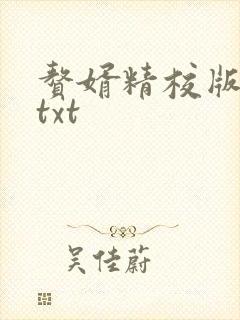 赘婿精校版全本txt