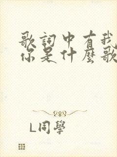 歌词中有我好想你是什么歌