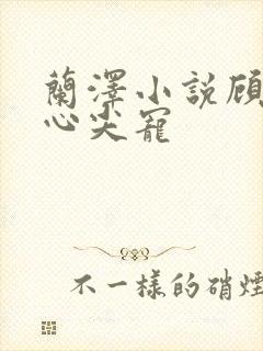 兰泽小说顾少的心尖宠