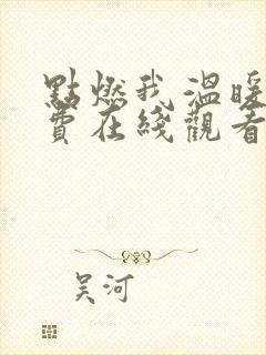 点燃我温暖你免费在线观看全集