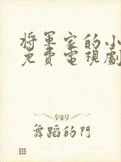 将军家的小娘子免费电视剧