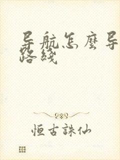 导航怎么导大车路线