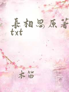长相思原著小说txt
