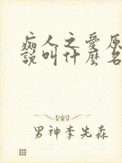 痴人之爱原著小说叫什么名字