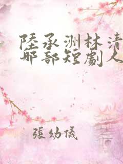 陆承洲林清欢是哪部短剧人物