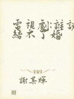 电视剧:谁说我结不了婚