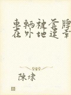 车辆被套牌了并在外地违章咋办