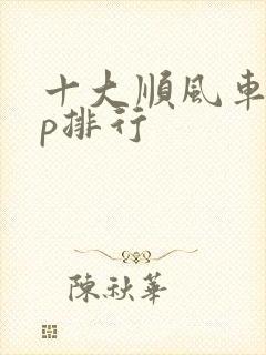 十大顺风车app排行