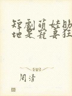 短剧萌娃助攻爹地是宠妻狂魔