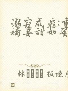 溺宠成瘾:重生娇妻甜如蜜