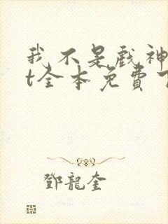 我不是戏神txt全本免费下载