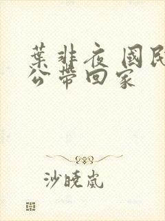 叶非夜 国民老公带回家