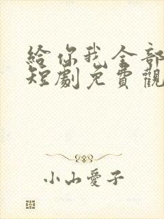 给你我全部的爱短剧免费观看