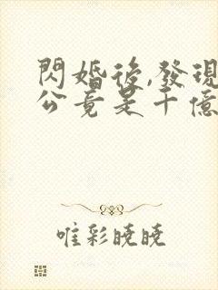 闪婚后,发现老公竟是千亿大佬木头人txt