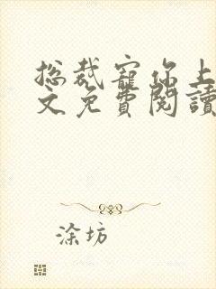 总裁宠你上瘾全文免费阅读