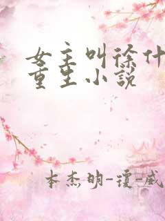 女主叫徐什么的重生小说