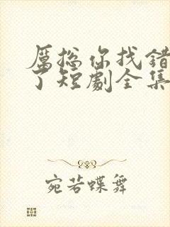 厉总你找错夫人了短剧全集免费