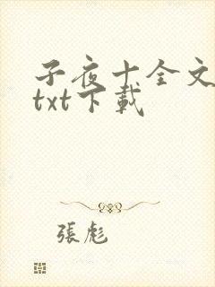 子夜十全文番外txt下载